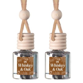 Scented Car Freshener 2 Pack - Long-lasting Fragrance:_Whiskey & Oak