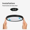 LVL LED Ceiling Light Black Shell 18W 1650lm Natural White