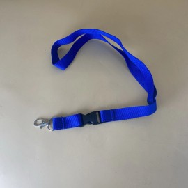 Unbranded 20IN   Plain Blue  Lanyard with Detachable Buckle / ID HOLDER