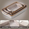 HVH 9x13 Baking Dish Set, Large Casserole Dishes for Oven,