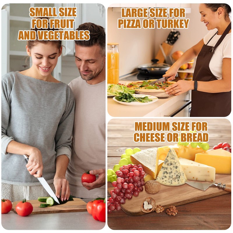 12 Packs Cutting Board Set Plain Chopping Board with Handles