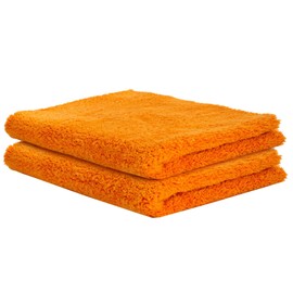 Auronna 600GSM Edgeless Microfiber Cleaning Cloths - Super Absorbent And Soft Cleaning Cloths For Car - 16 x 16 inch (40 x 40 cm) (2 Pack)