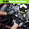 TREEGO 10 Mil Black Nitrile Gloves 100 - XL, Heavy