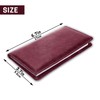 Aurya Leather Checkbook Covers for Personal Checkbook, Checkbook Holder with