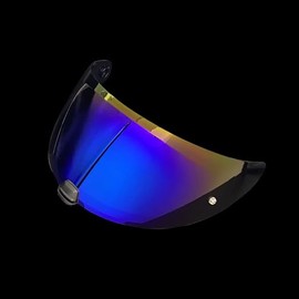 FCKBLSL i70 i10 HJ-31 Motorcycle Helmet Visor Uv Protection Helmet Shield (Gradient Blue to Purple Gold)