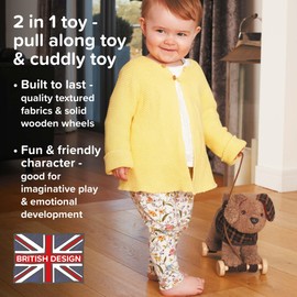 Little Bird Told Me - Pull Along Toy with Removable Wheels, for Toddlers and 1 Year Olds (Percy Pup)