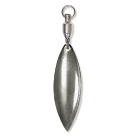 オルルド釣具 ウィローブレード 「ウィロルドA+」 スイベル付 10個入 ウィローリーフ スピナー メタルジグ メタルバイブ ルアー ブレードチューン （銀色）（3.9cm）qb500152b04n0