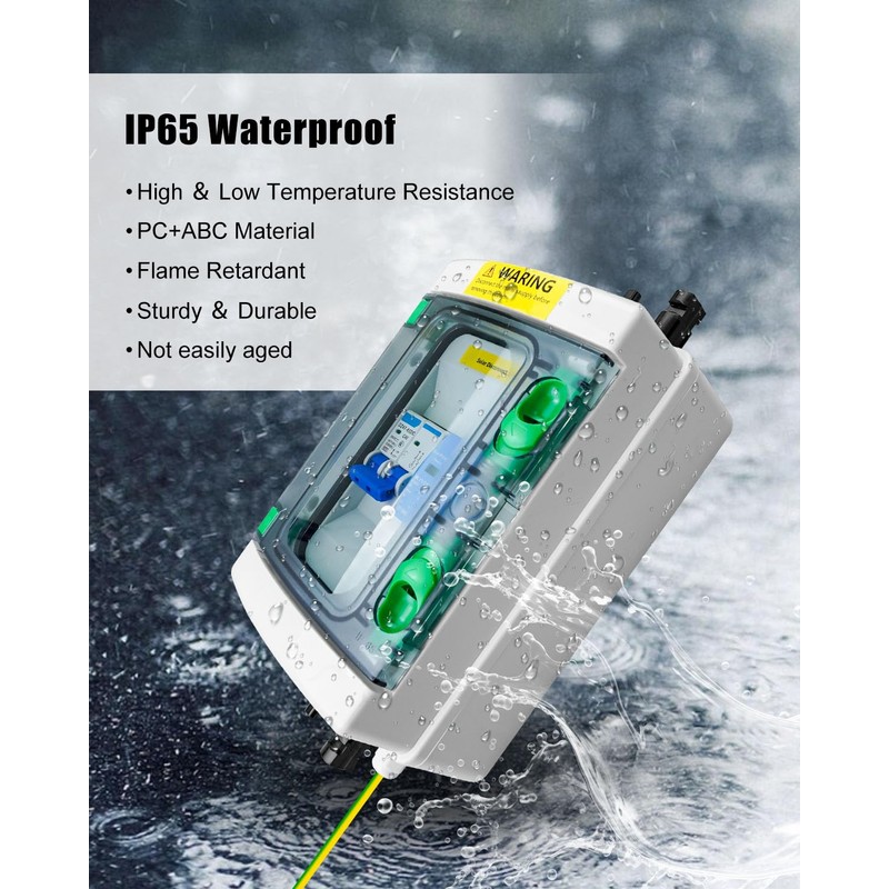 40A DC Solar Disconnect Switch – IP65 PV Circuit Breaker