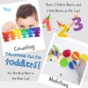 62 pcs/set Kids Rainbow Counting Bear Toys Educational Cognition Matching