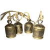 Bellshub Rustic Style 4 Bells Cluster Vintage Handmade Metal Harmony