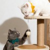2 Pack Soft Corduroy Cat Collars with Bow Tie Bell