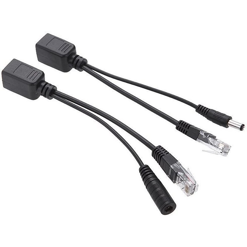 CTXSumTec 4-Pair Passive PoE Injector and Splitter Kit with 5.5x2.1