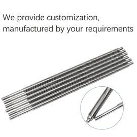T8 Lead Screw 500mm / 19.69 inch Length + Brass Nut, T8 8mm Diameter T8 x 8 Tr8 x 8 Acme Thread Screw Pitch 2mm Lead 8mm 4 Starts, 2 Pcs, Used in 3D Printer Z Axis CNC (Kwweeoo)
