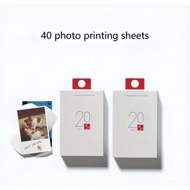 HPRT Photo Paper for Mini Printer, 2x3 Inch Sticky-Backed, Shareable Zink Photo Paper, 20 & 40 Sheets Pack Options Accessories Camera:_40 sheets of photo paper