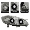 SOCKIR Headlight Assembly Compatible with 2003 2004 2005 2006 2007