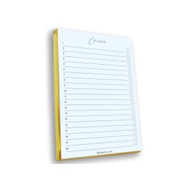 Dany Marcus Checkliste mit Goldschnitt, Aufgabenplaner mit Gold, To-Do-Liste, Liste zum Abhaken, DIN A5 hoch, 80 Blatt