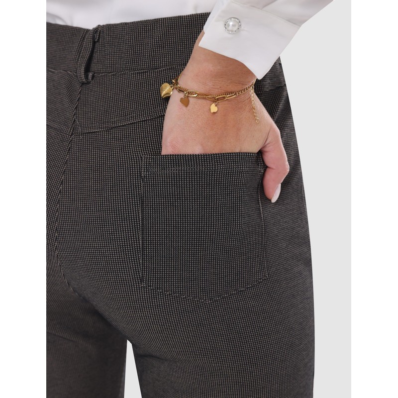 Houmous S-XXL 33''Inseam Women's Bootcut Dress Pants w/Pocket Stretch Work