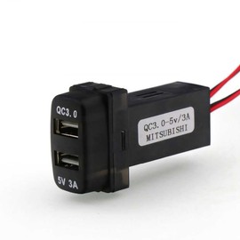zmart Mitsubishi QC3.0 + 5V 3A USB High Speed Car Charger Lancer Outlander Pajero