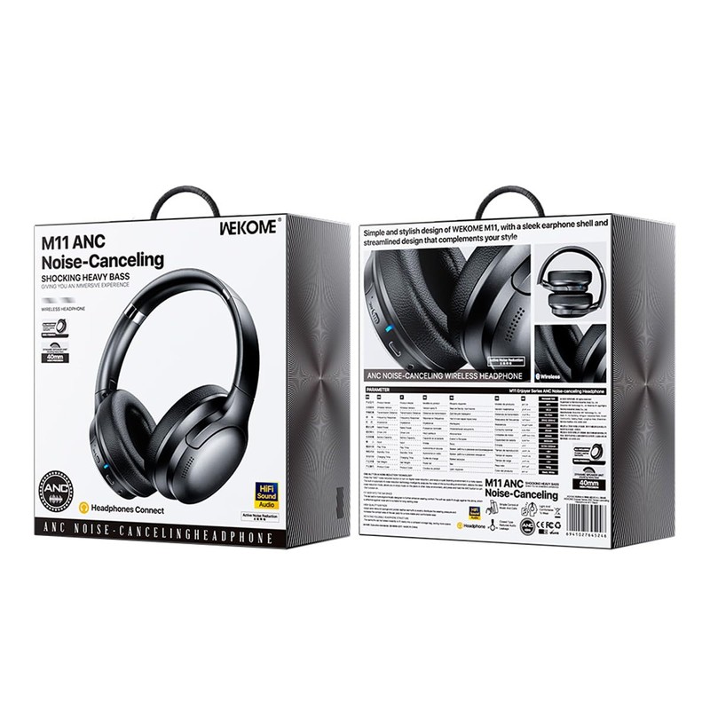 ROMBICA Audífonos inalámbricos on-Ear M11 ANC con cancelacion de Ruido