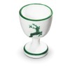 GMUNDNER KERAMIK Egg Cup Smooth Diameter 4.9 cm Green Deer