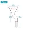stonylab Powder Funnel with Offset Design, Borosilicate Glass with 24/40