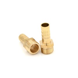 M3/4" BSP Thread Male Pipe Fitting 12mm Hose Connector for Pond Garden Hose Pool Hose Adapters Brass