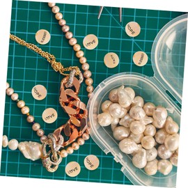 NUOBESTY 100pcs Beaded Wooden Beads Diy Blessing Words Beads Loose Wood Beads European DIY Crafts Bracelet Necklaces Key Chains Jewelry Making