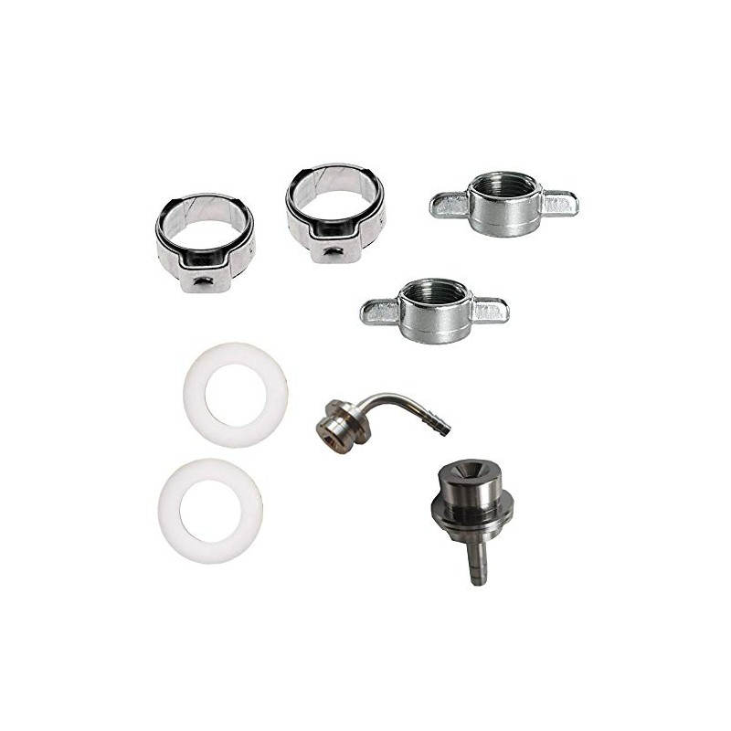 CO²/Fizzy Tips Set 4 mm – 8 Pieces with Nut