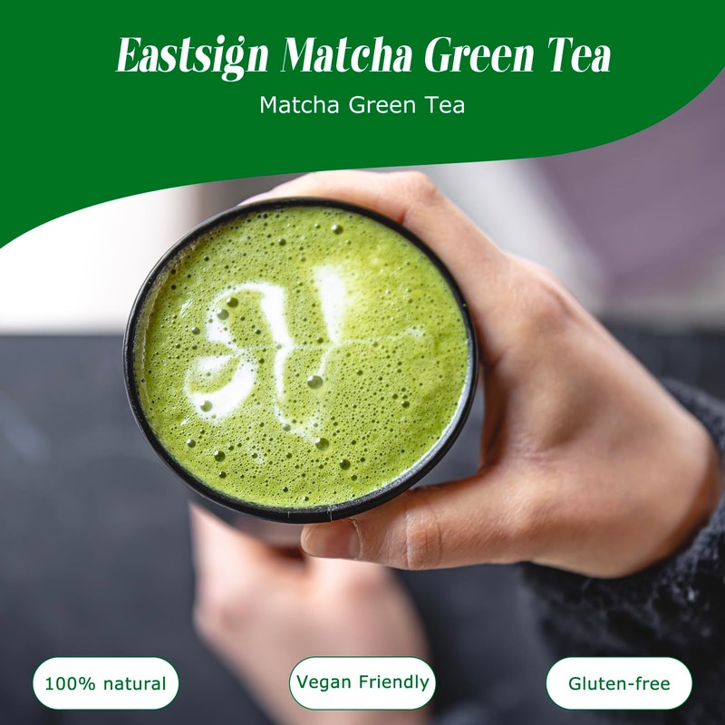 Eastsign Sweetened Matcha Latte Pods Compatible with Nespresso, Creamy &