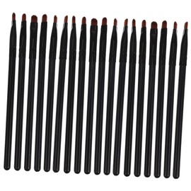 Gatuida 18 Pcs Flat Eyeliner and Concealer Makeup Brush Set Portable Easy to Use Makeup Tools for Eyeshadow and Lip Application for Travel and Everyday Use