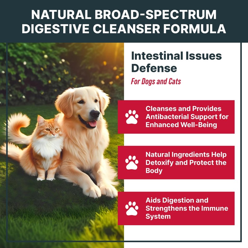 MaxBuddy Natural Intestinal Defense Herbal Cleanser for Cats and Dogs