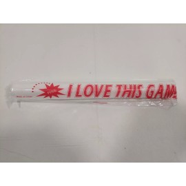 Unbranded Light-Up Foam Sticks LED "I LOVE THIS GAME" Tube Soft Glow Baton Wands 5