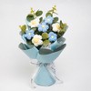 Fenteer Crochet Flower Bouquet Already Made Hand Woven Bouquet Mother