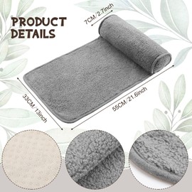 Weysat Neck Pillow for Recliner Head Pillow Adjustable Plush Pillow Neck Roll Non Slip Fleece Couch Neck Head Support Pillow for Travel Home Recliner Sofa Armchair(Gray)