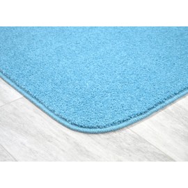 Garland Rug Gramercy Washable Bath Rug – Soft, Plush, Absorbent, Quick-Dry, Durable, 3 Piece Rug Set (Toilet Lid Cover, Contour Rug, 20" X34' Bath Rugs), Basin Blue