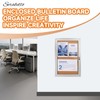 Enclosed Bulletin Board with Locking Door, Outdoor Bulletin Board Weatherproof,