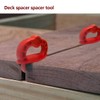 VOANZO 12pcs Decking Board Spacer Deck Board Spacer Guide Deck