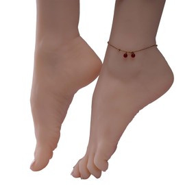 Lorcnz Soft Silicone Lifesize Female Mannequin Feet 1:1 Realistic Silicone Foot Mannequin Display Shoes Display Jewerly Sandal Shoe Sock Display Art Sketch Nail (Pink)