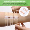 QZQUFJ 12 St1cke Wundnahtstreifen, Wundnahtstreifen Strips Klammerpflaster, Selbstklebende Bandagen, Notfall