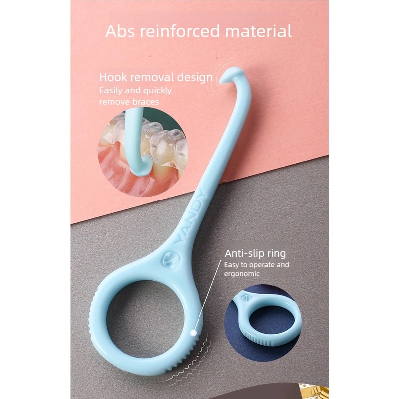 YANDY Clear Aligner Removal Tool,Invisible Removable Braces, Brackets,Denture,Retainer Remover Key,Grade
