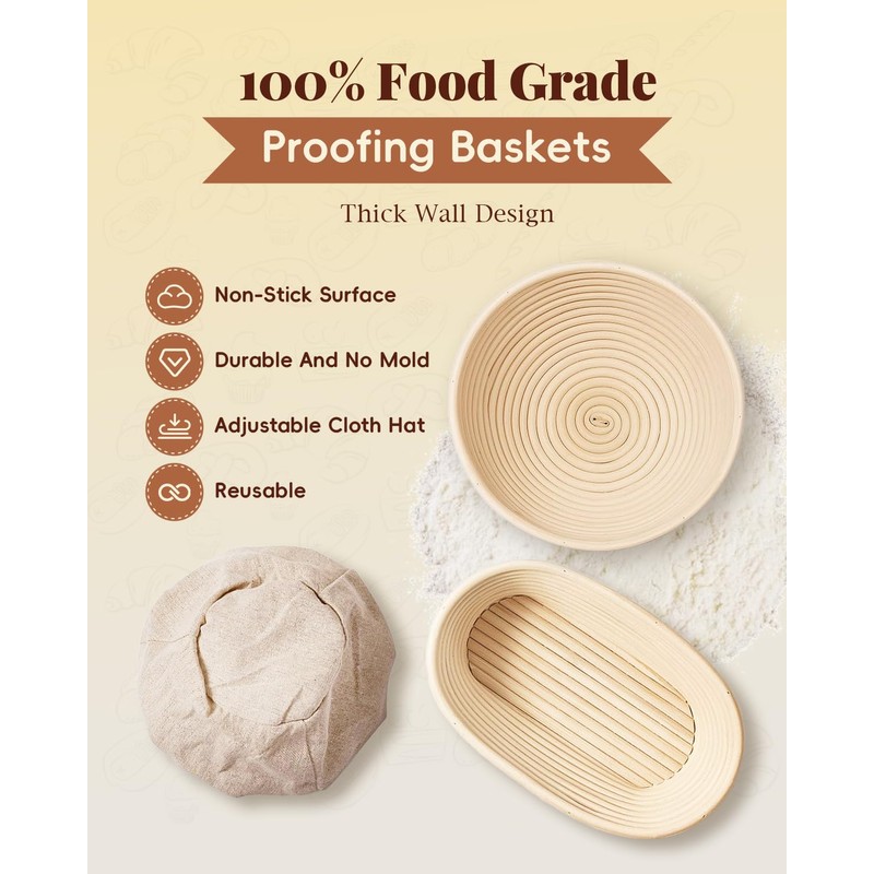 TAOMAND Complete Sourdough Starter Kit for Beginners | with Bag