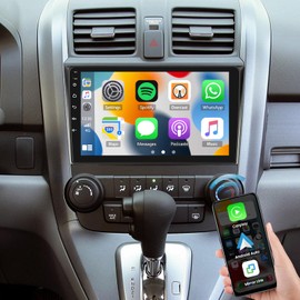 9'' Android Stereo for Honda CRV 2007 2008 2009 2010 2011 with Wireless Android Auto, Touch Screen Head Unit Car Radio for CRV Stereo Bluetooth GPS WiFi RDS FM Mirror Link AHD Backup Camera