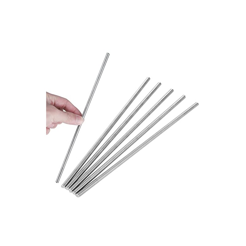 Niooliuk Pack of 5 304 Stainless Steel M6-1.0 Fully All