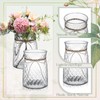 Bokon 6 Pcs Plastic Vases Bulk for Centerpieces Table, 6.3