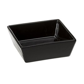 Ferplast Altair 14 Ceramic Bowl for Cats and Dogs, 14 x 14 x 5 cm, 0.5 Litre, Black
