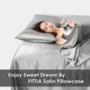 Fittia Satin Pillowcase 2 Pack, Silk Satin Pillow Cases for