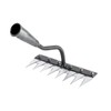 8-Tooth Carbon Steel Weeding Rake 2.0, Upgraded Detachable Hoe, Weeding,