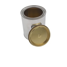 AUTORIND Empty Quart Size Lined Metal Paint Can with Lids, 16 Fl Oz Capacity, Unlined Multipurpose Storage for Arts and Crafts, DIY Projects, Painting, Garage Organization (Pack of 6)