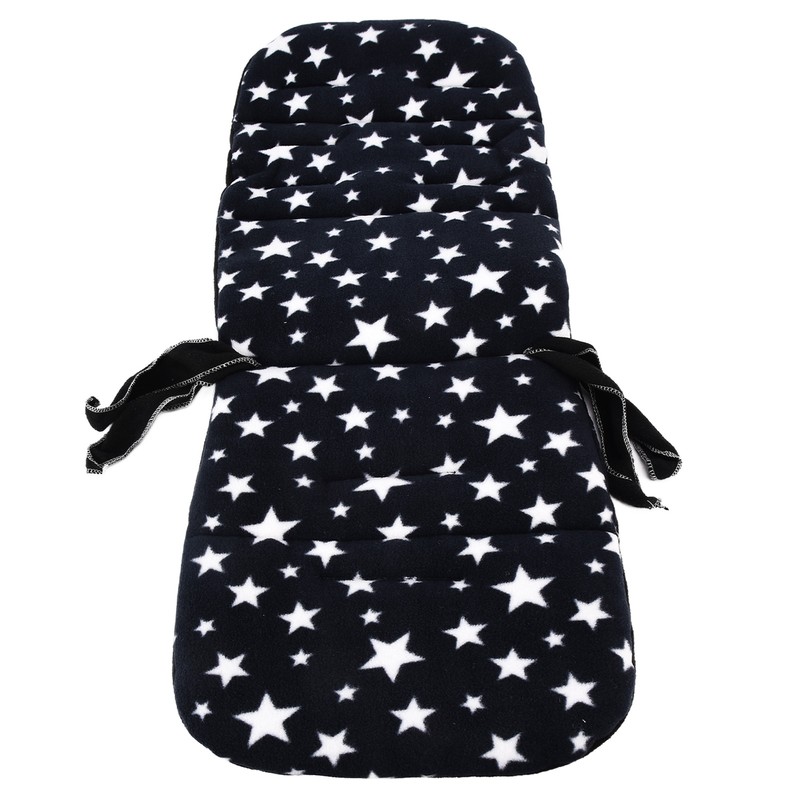 Baby Stroller Cushion Soft Flannel Star Pattern Universal Infant Trolley