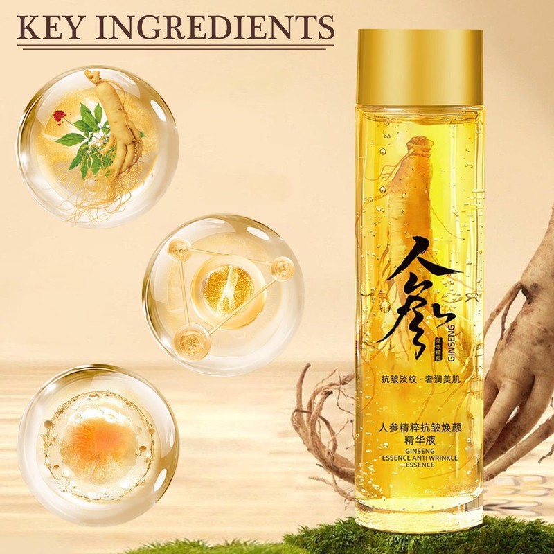 Ginseng Anti Wrinkle Serum, Pack of 2 Ginseng Polypeptide Anti-Ageing